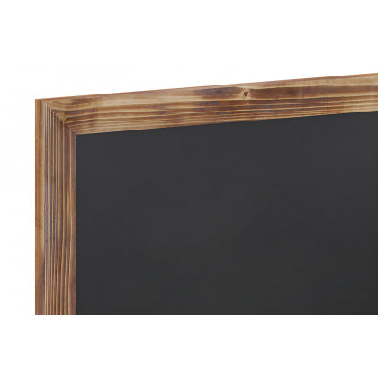 BLNK Canterbury Wall Mount Magnetic Chalkboard Sign with Eraser - Torched Wood, 18"W x 24"H