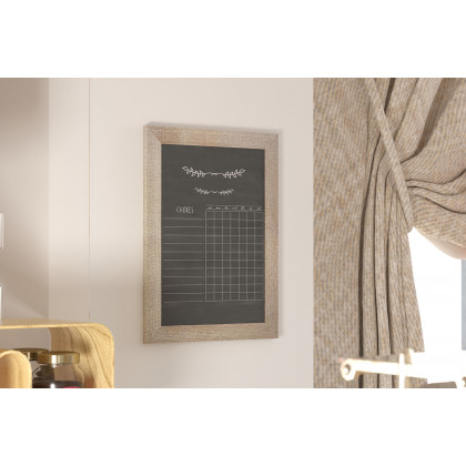 BLNK Canterbury Weathered Wall Mount Magnetic Chalkboard Sign with Eraser - 18"W x 24"H