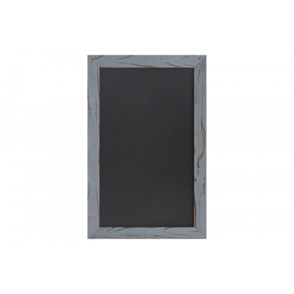 BLNK Canterbury Wall Mount Magnetic Chalkboard Sign with Eraser - Rustic Gray, 11"W x 17"H