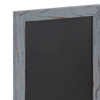 BLNK Canterbury Wall Mount Magnetic Chalkboard Sign with Eraser - Rustic Gray, 11"W x 17"H