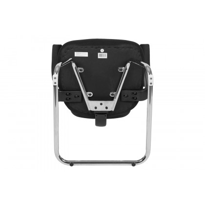 BLNK - Steve Mesh Side Reception Chair with Chrome Sled Base