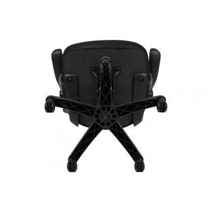 BLNK Porter High-Back Mesh Ergonomic Swivel Office Chair with Black Frame and Flip-up Arms - Black