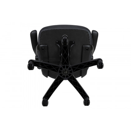 BLNK Porter High-Back Mesh Ergonomic Swivel Office Chair with Black Frame and Flip-up Arms - Dark Gray