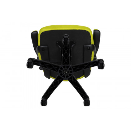 BLNK Porter High-Back Mesh Ergonomic Swivel Office Chair with Black Frame and Flip-up Arms - Green