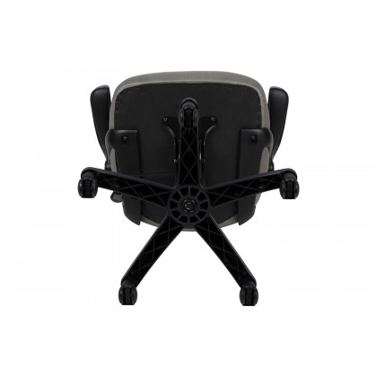 BLNK Porter High-Back Mesh Ergonomic Swivel Office Chair with Black Frame and Flip-up Arms - Light Gray