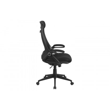 BLNK - Ivan High-Back Mesh Executive Swivel Office Chair with Flip-Up Arms
