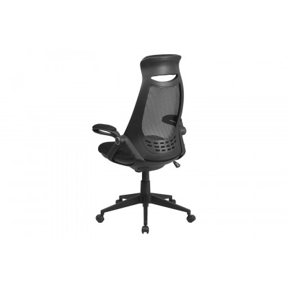 BLNK - Ivan High-Back Mesh Executive Swivel Office Chair with Flip-Up Arms