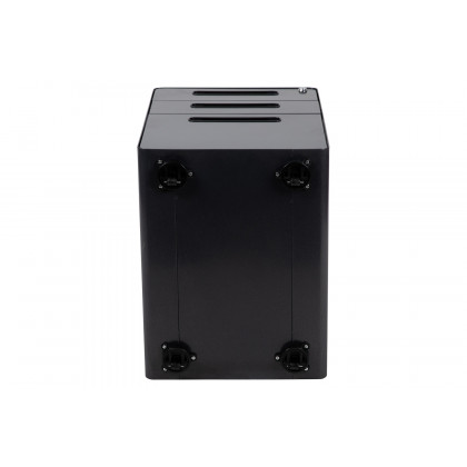 BLNK Wren Ergonomic 3-Drawer Mobile Locking Filing Cabinet with Anti-Tilt Mechanism and Letter-Legal Drawer - Black
