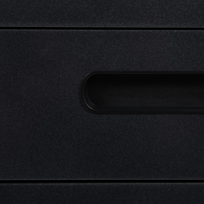 BLNK Wren Ergonomic 3-Drawer Mobile Locking Filing Cabinet with Anti-Tilt Mechanism and Letter-Legal Drawer - Black