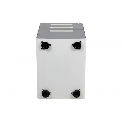 BLNK Wren Ergonomic 3-Drawer Mobile Locking Filing Cabinet with Anti-Tilt Mechanism and Letter-Legal Drawer - White/Charcoal