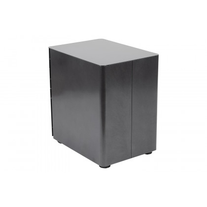 BLNK Warner 3-Drawer Mobile Locking Filing Cabinet with Anti-Tilt Mechanism and Letter-Legal Drawer - Black