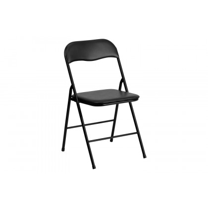 BLNK Madison Folding Card Table and Chair Set 5 Piece - Black