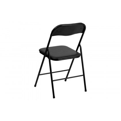 BLNK Madison Folding Card Table and Chair Set 5 Piece - Black