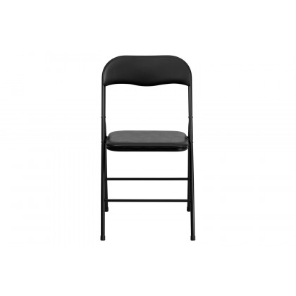 BLNK Madison Folding Card Table and Chair Set 5 Piece - Black