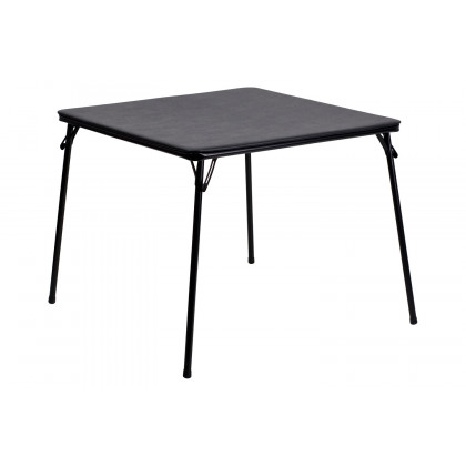 BLNK Madison Folding Card Table and Chair Set 5 Piece - Black