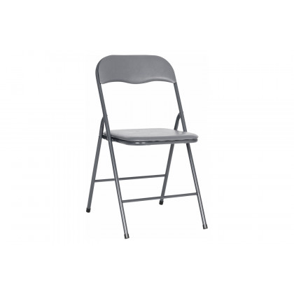 BLNK Madison Folding Card Table and Chair Set 5 Piece - Gray