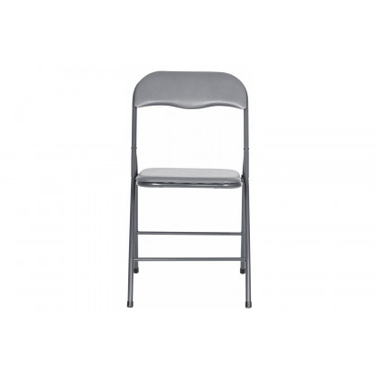 BLNK Madison Folding Card Table and Chair Set 5 Piece - Gray