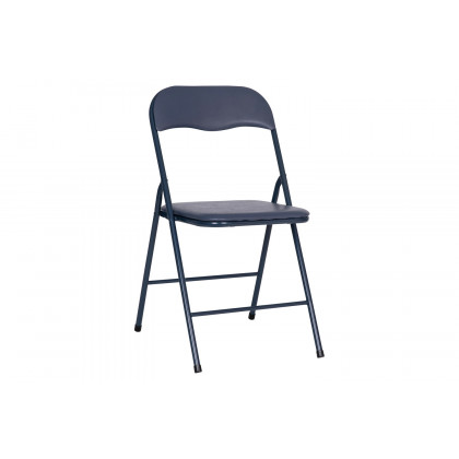 BLNK Madison Folding Card Table and Chair Set 5 Piece - Navy
