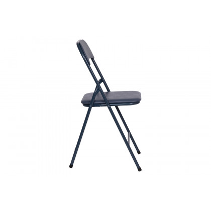 BLNK Madison Folding Card Table and Chair Set 5 Piece - Navy