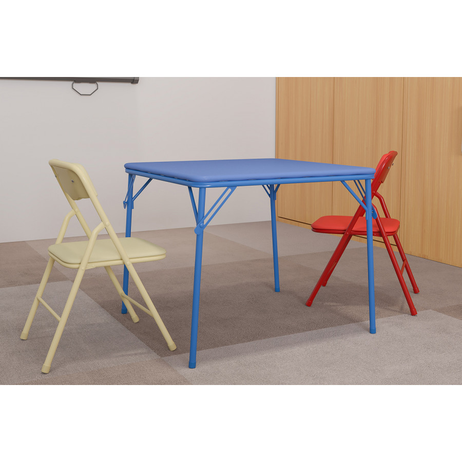BLNK Mindy Kids Folding Table and Chair Set 3 Piece - Colorful
