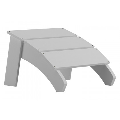 BLNK Sawyer Commercial All-Weather Poly Resin Wood Adirondack Ottoman Foot Rest - White