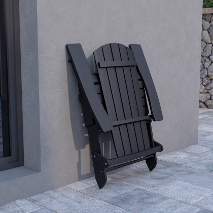 BLNK - Charlestown Commercial All-Weather Poly Resin Wood Folding Adirondack Chair