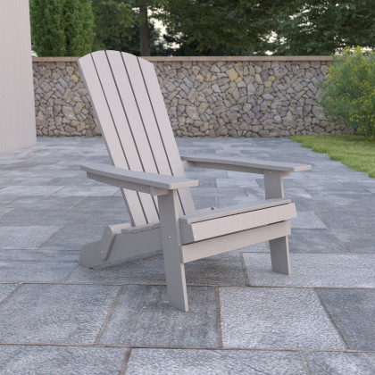 BLNK - Charlestown Commercial All-Weather Poly Resin Wood Folding Adirondack Chair