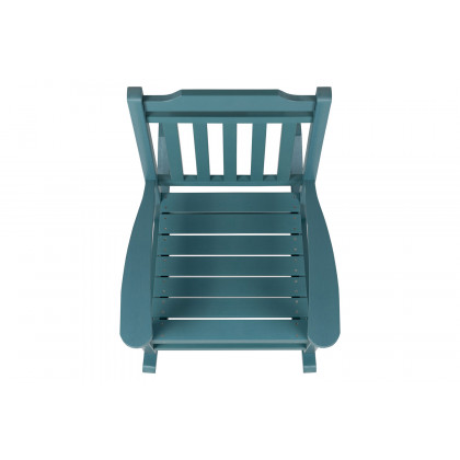 BLNK Winston All-Weather Poly Resin Rocking Chairs with Accent Side Table Set of 2 - Teal