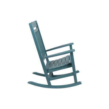 BLNK Winston All-Weather Poly Resin Rocking Chairs with Accent Side Table Set of 2 - Teal