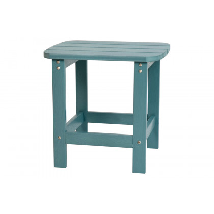 BLNK Winston All-Weather Poly Resin Rocking Chairs with Accent Side Table Set of 2 - Teal