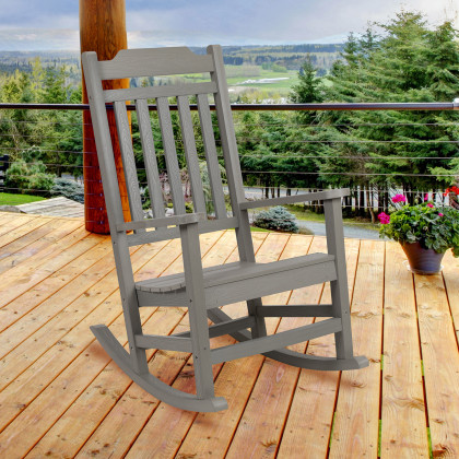 BLNK - Winston Poly Resin All-Weather Rocking Chair