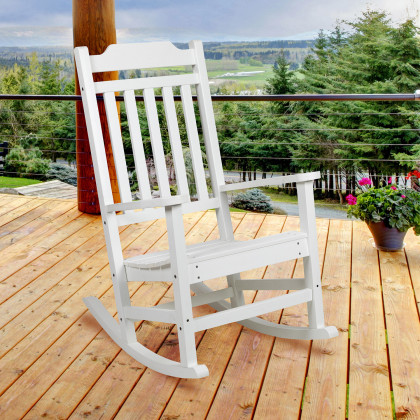 BLNK - Winston Poly Resin All-Weather Rocking Chair