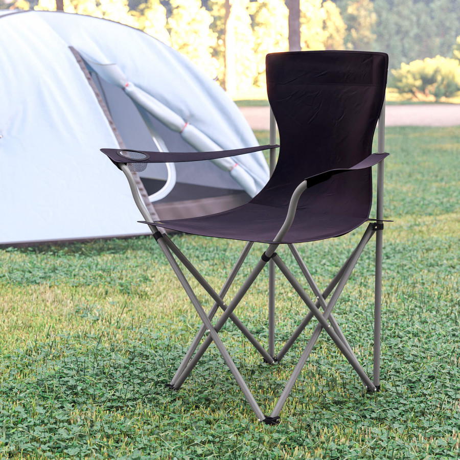 BLNK - Quad Folding Camping and Sports Chair with Armrest Cupholder