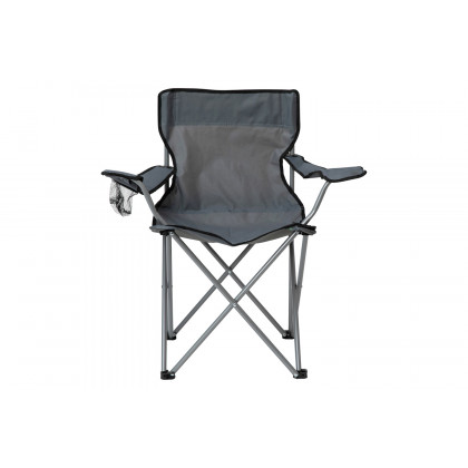 BLNK Quad Folding Camping and Sports Chair with Armrest Cupholder - Gray