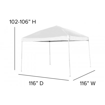 BLNK Otis Tailgate Tent Set with Carry Bag - White, 10'W x 10'L