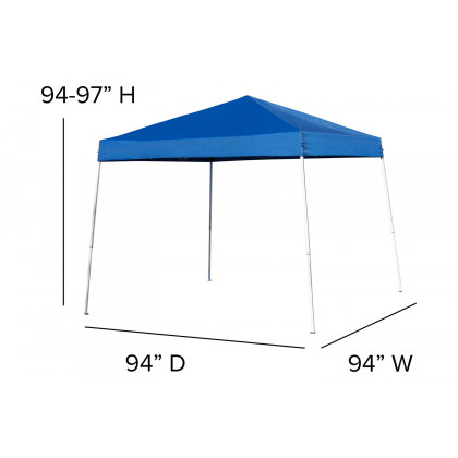 BLNK Otis Tailgate Tent Set with Carry Bag - Blue, 8'W x 8'L