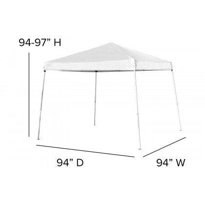 BLNK Otis Tailgate Tent Set with Carry Bag - White, 8'W x 8'L