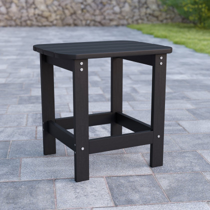 BLNK - Charlestown Commercial All-Weather Poly Resin Wood Adirondack Side Table