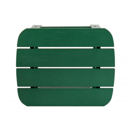 BLNK Charlestown Commercial All-Weather Poly Resin Wood Adirondack Side Table - Green