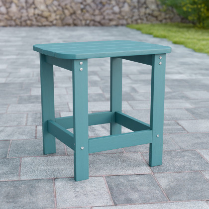 BLNK - Charlestown Commercial All-Weather Poly Resin Wood Adirondack Side Table