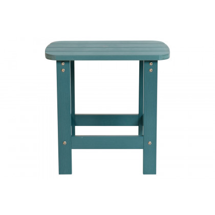 BLNK Charlestown Commercial All-Weather Poly Resin Wood Adirondack Side Table - Sea Foam