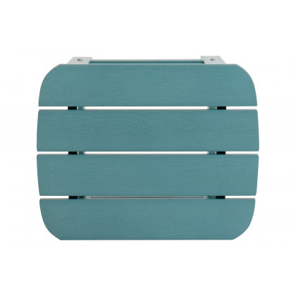 BLNK Charlestown Commercial All-Weather Poly Resin Wood Adirondack Side Table - Sea Foam