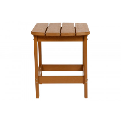 BLNK - Charlestown Commercial All-Weather Indoor-Outdoor Poly Resin Wood Adirondack Side Table