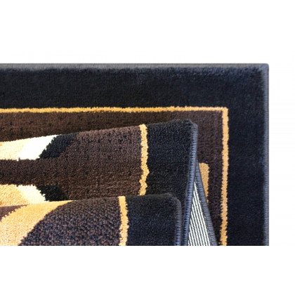 BLNK Amado Collection Southwestern Style Olefin Accent Area Rug with Jute Backing - Brown, 8'W x 10'L
