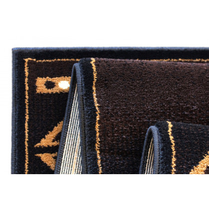BLNK Amado Collection Southwestern Style Olefin Accent Area Rug with Jute Backing - Brown, 2'W x 7'L