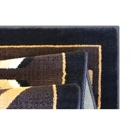 BLNK Amado Collection Southwestern Style Olefin Accent Area Rug with Jute Backing - Brown, 4'W x 5'L