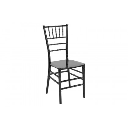 BLNK HERCULES Series Resin Stacking Chiavari Chair - Black