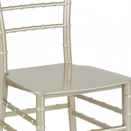 BLNK HERCULES Series Resin Stacking Chiavari Chair - Champagne