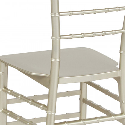 BLNK HERCULES Series Resin Stacking Chiavari Chair - Champagne