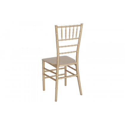 BLNK HERCULES Series Resin Stacking Chiavari Chair - Gold